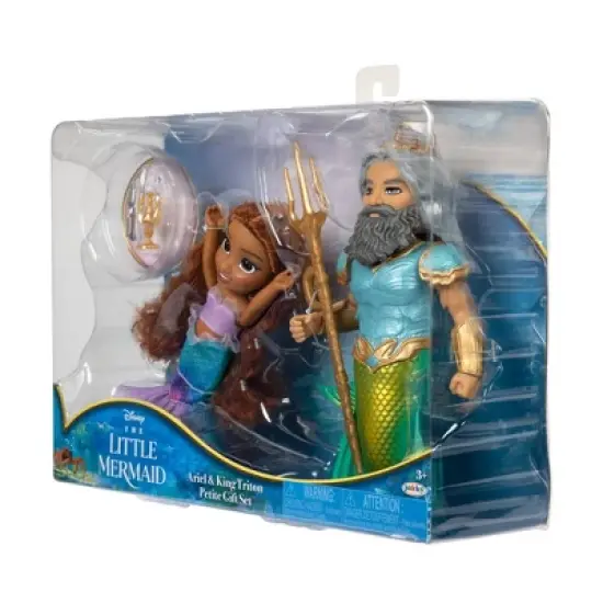 Disney&rsquo;s The Little Mermaid 6" Petite Character Gift Set Ariel and Triton image {4}