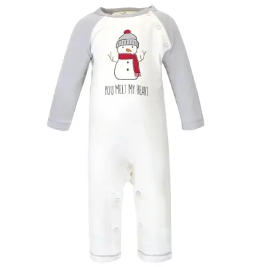 Touched by Nature Baby Organic Cotton Coveralls 3pk, Snowman image {3}