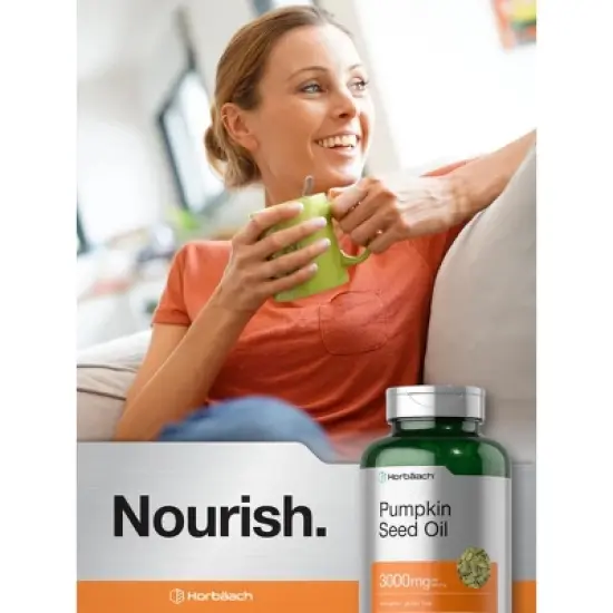 Horb&auml;ach Pumpkin Seed Oil | 3000mg | 120 Softgel Capsules image {5}