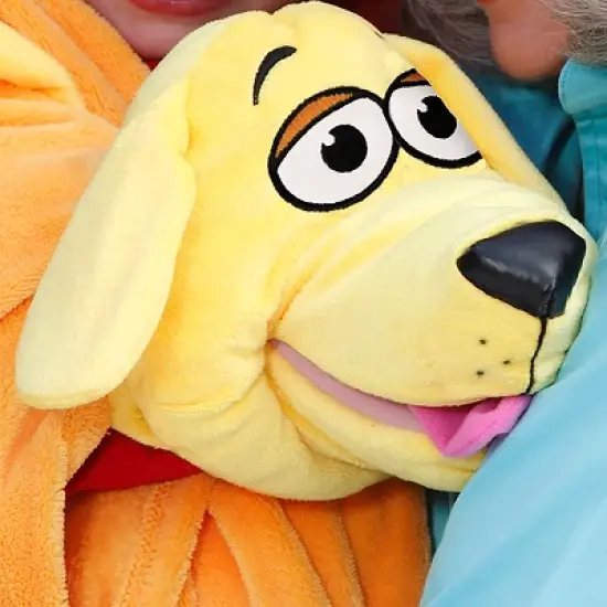 Happy Nappers Cuddleuppets: Dog - Yellow - 2-In-1: Plush Puppet & Blanket image {5}
