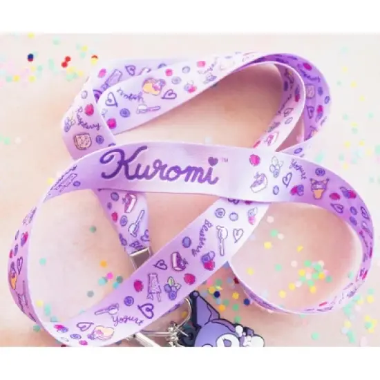 Surreal Entertainment Sanrio My Melody And Kuromi Lanyards With ID Badge Holders and Charms | Set of 2 image {7}