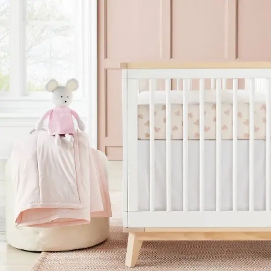 Crib Bedding Set - Pink - 4pc - Cloud Island&trade; image {1}