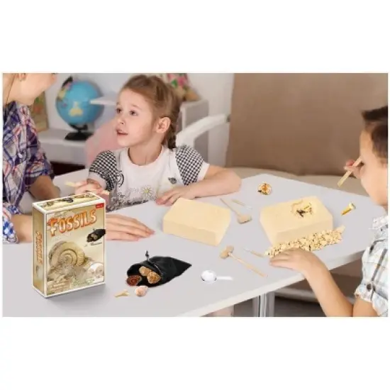 JuzToys Fossils DIG Kit, Dinosaur Digging Kids Activities, Educational STEM Toys Playset image {5}