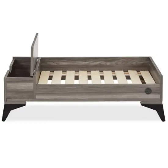 TailZzz Wyatt Wooden Pet Bed with Mattress Elevated Pet Bed  Wooden Pet Bed with Storage  Greenguard Gold Certified Wooden Pet Bed image {3}