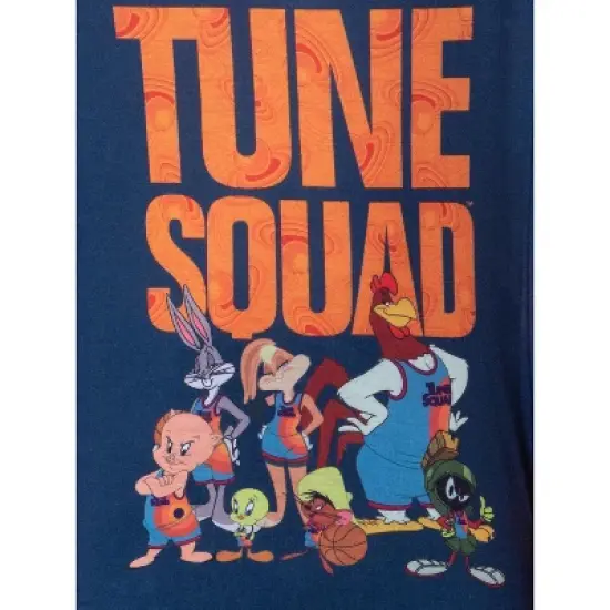 Looney Tunes Boys' Space Jam Tune Squad Movie Raglan Sleep Pajama Set Blue image {2}