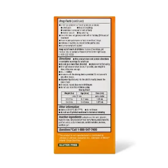 Infants Concentrated Ibuprofen Berry NSAID - 2 fl oz - up & up&trade; image {2}