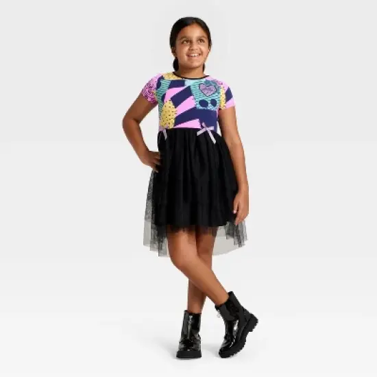 Girls' The Nightmare Before Christmas Sally Tulle Character Dress - Black image {3}
