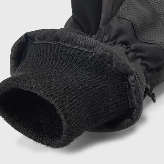 Men's Zip Pocket Repstop Ski Gloves - Goodfellow & Co&trade; Black image {2}