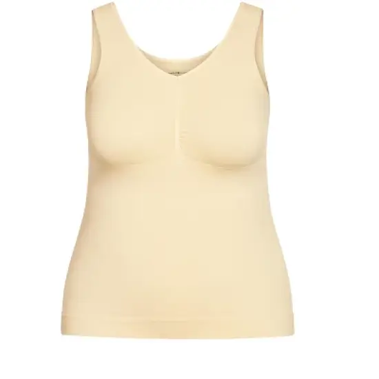 AVENUE | Seamless Shaping Cami - beige image {2}