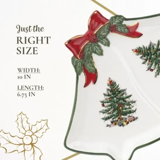 Spode Christmas Tree Ribbon Bell Dish image {6}