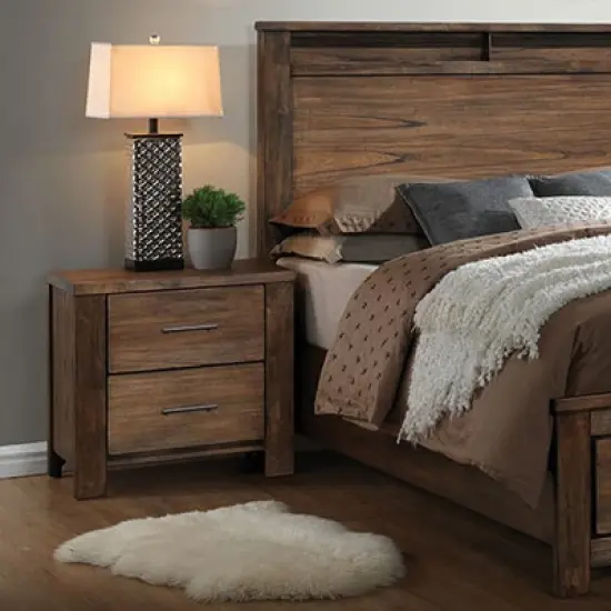 Keaton 2 Drawer Nightstand Oak - HOMES: Inside + Out image {1}