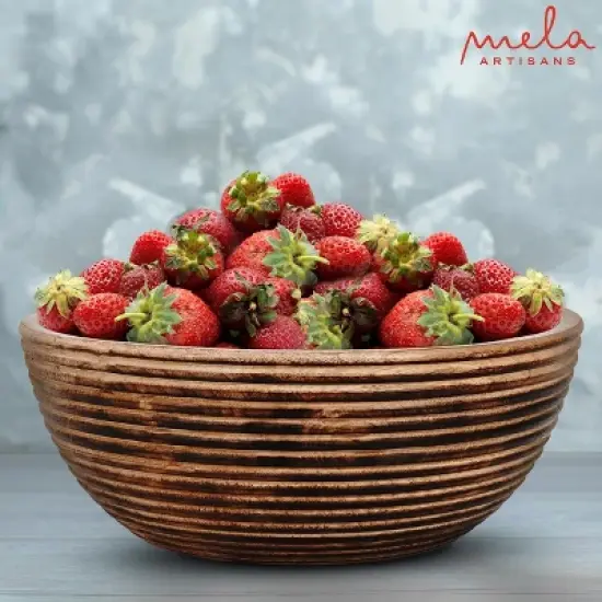 Mela Artisans Darma Valley Bowl Large in Medium Burnt image {3}