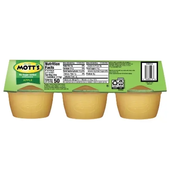 Mott's Unsweetened Applesauce Cups - 23.4oz/6ct image {13}
