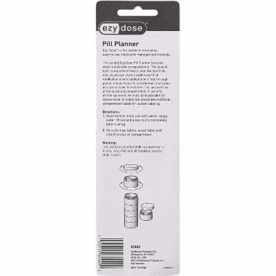 Ezy Dose 7-Day Stackable Pill Reminder Multicolor image {1}