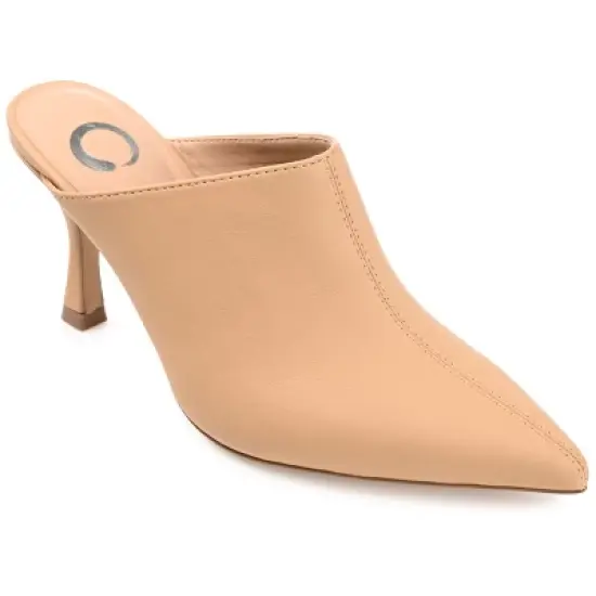 Journee Collection Womens Shiyza Mules High Stiletto Pointed Toe Pumps image {14}