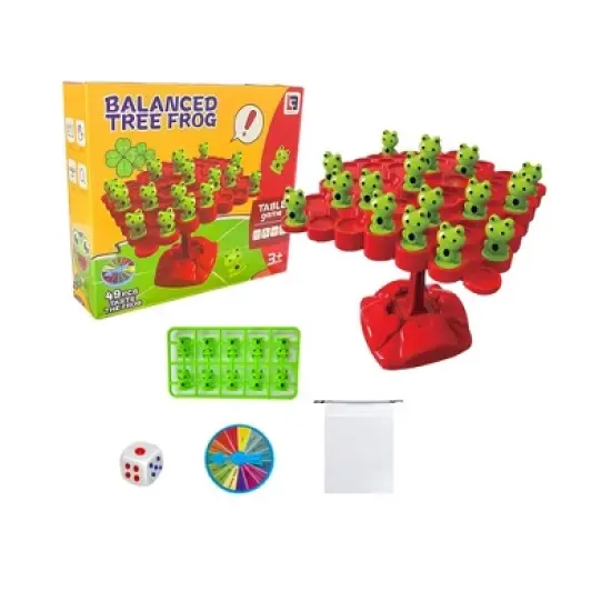 Frog Balancing Board Puzzle Toy for Kids, Educational Interatction Tabletop Game image {1}