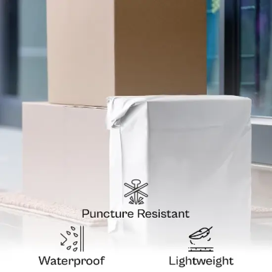 PSBM 100 Pieces 15" x 20" x 4" White 3 Mil Expansion Poly Mailers Bags for Shipping image {3}