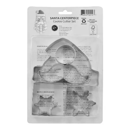 R&M International Santa Centerpiece 6 Piece Cookie Cutter Set image {4}