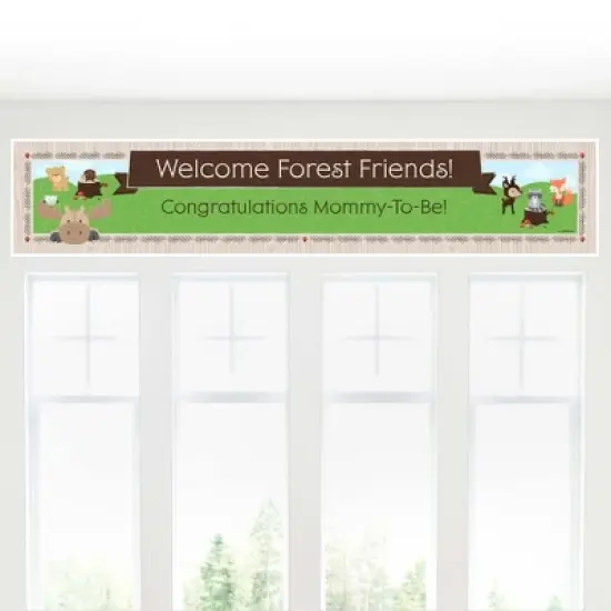 Big Dot of Happiness Woodland Creatures - Baby Shower Decorations Party Banner image {3}