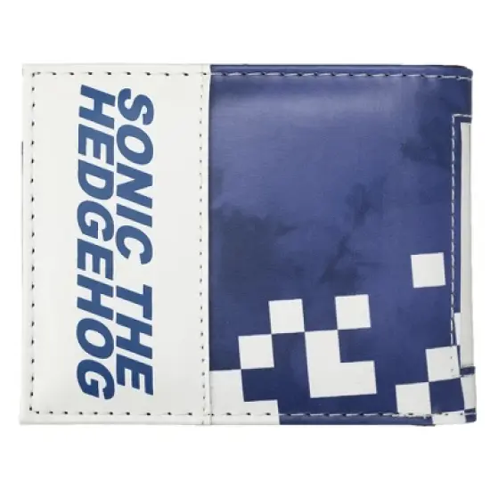 Sonic The Hedgehog Main Character Men's Blue Bifold Wallet image {1}