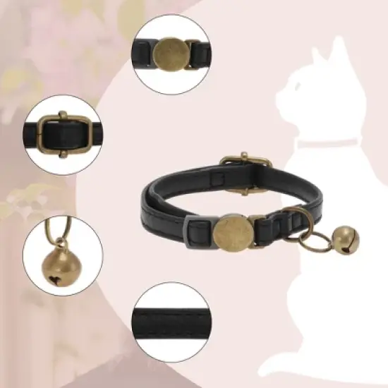 Unique Bargains Adjustable Breakaway Feature Cat Collar 1 Pc image {1}