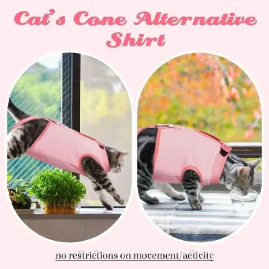 Cat Surgery Recovery Suits, Adjustable Cat Onesies for After Surgery, Female Cat Spay Suit, Male Cat Soft Onesie After Neuter Surgery, Kitten Clothes image {5}