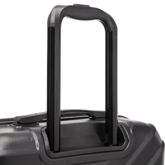 InUSA Aurum Lightweight Hardside Medium Checked Spinner Suitcase - Black image {11}