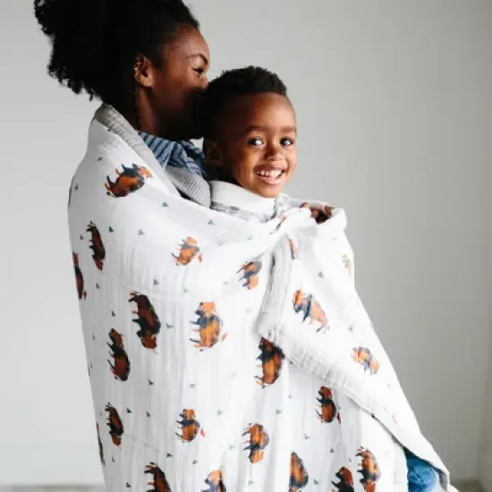 Little Unicorn Cotton Muslin Quilted Throw image {5}