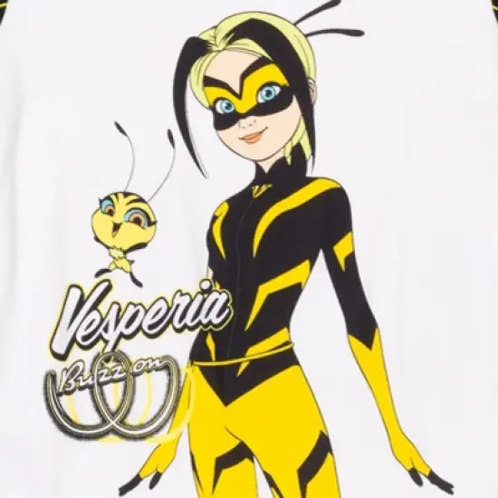 Miraculous Vesperia Girls Pajama Shirt and Shorts Sleep Set Little Kid to Big Kid image {3}