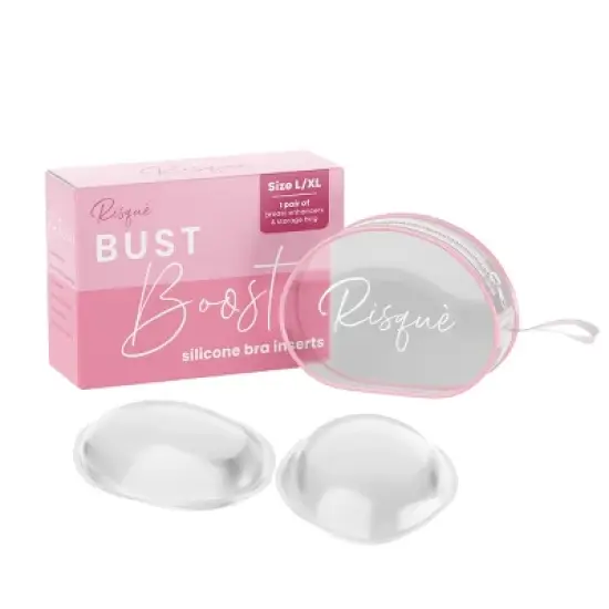 Risque Silicone Bra Inserts, Includes 2 Inserts image {8}