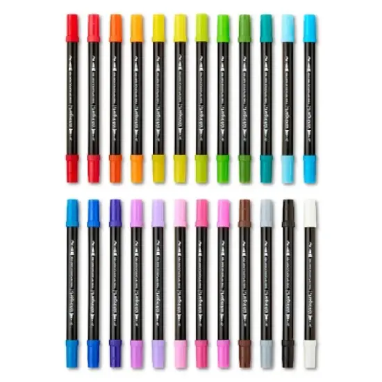 KINART Twin-Tip Pro Acrylic Paint Pens 24 Colors image {1}