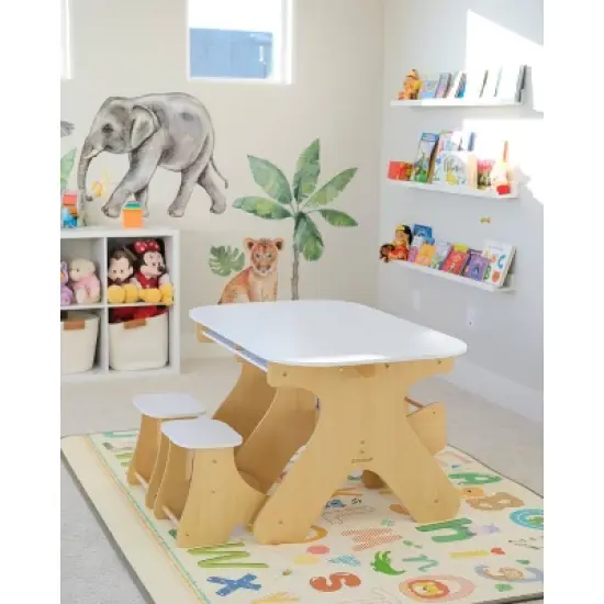KidKraft Arches Expandable Table with Bench Set image {5}