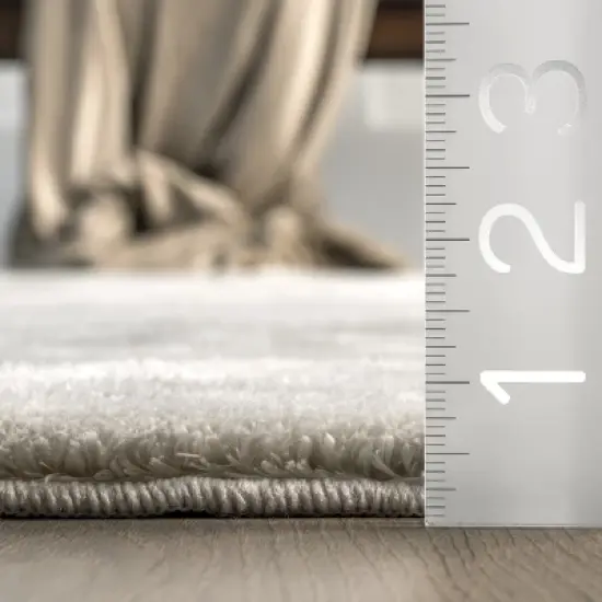 nuLOOM Loni Solid Machine Washable Shag Area Rug image {2}