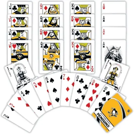 MasterPieces Officially Licensed NHL Pittsburgh Penguins Playing Cards - 54 Card Deck for Adults image {2}