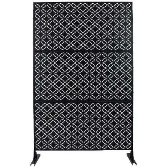 PAGED 76" H&times;48" W Patio Privacy Screen, Fence Privacy Screen, Outdoor Privacy Screen Freestanding Balcony Privacy Screen for Lawn Garden Deck image {2}