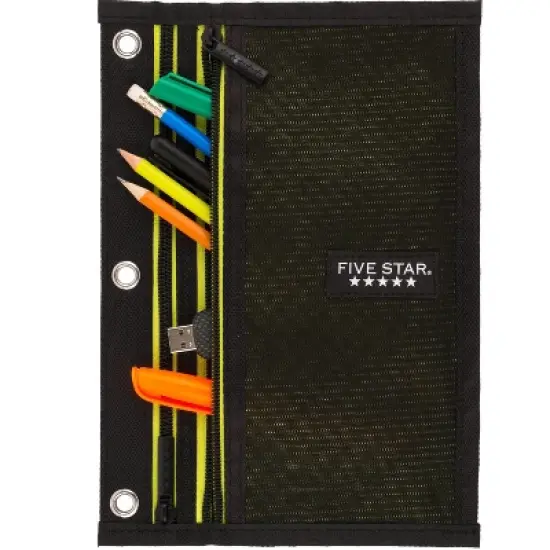 Five Star Dual Zipper Pencil Pouch image {3}