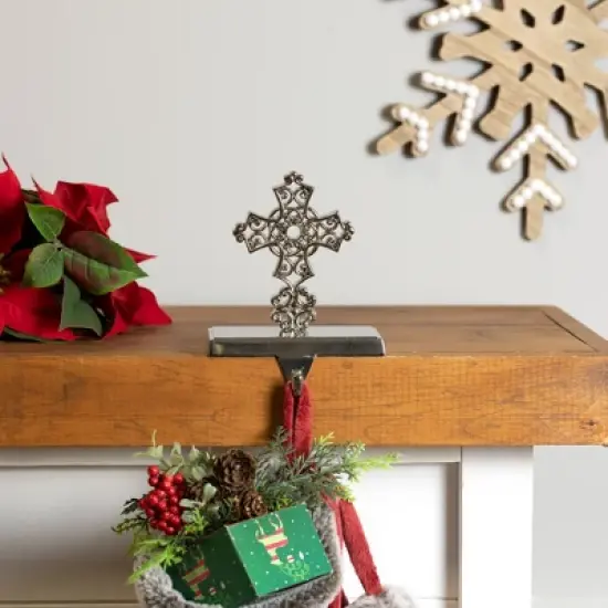 Northlight Filigree Cross Christmas Stocking Holder - 5" image {2}