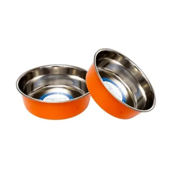 Country Living Set of 2 Heavy Gauge Stainless Steel Dog Bowls - Non-Skid, Durable & Rust-Resistant image {8}