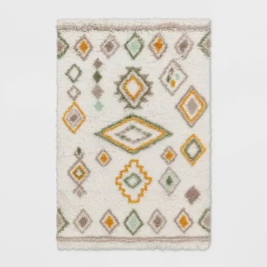 Yuma Area Kids' Rug Gold/Mint - Pillowfort&trade; image {4}