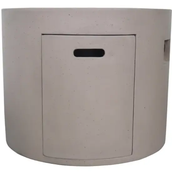 31 Inch Round Outdoor Fire Pit with 40,000 BTU and Hand Crafted Concrete Design image {1}