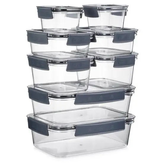 Sorbus 16Pc Airtight Clear Plastic Food Storage Containers with Lids - BPA Free, Keeps Food Fresh, Leak Proof, Store leftover, Meal Prep image {2}