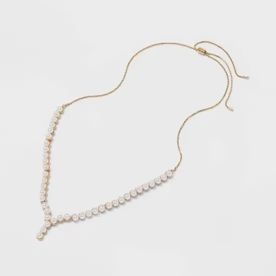 SUGARFIX by BaubleBar Pearl Collar Necklace - Gold image {2}