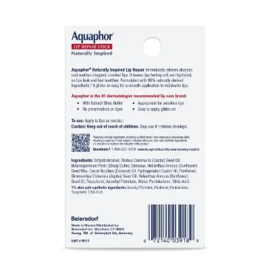 Aquaphor Lip Naturals-Coconut Blister Dual Pack - 0.7oz image {10}