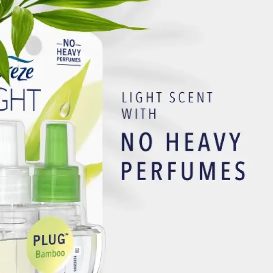 Febreze LIGHT Fade Defy Plug Air Freshener - Bamboo - 0.87 fl oz image {1}