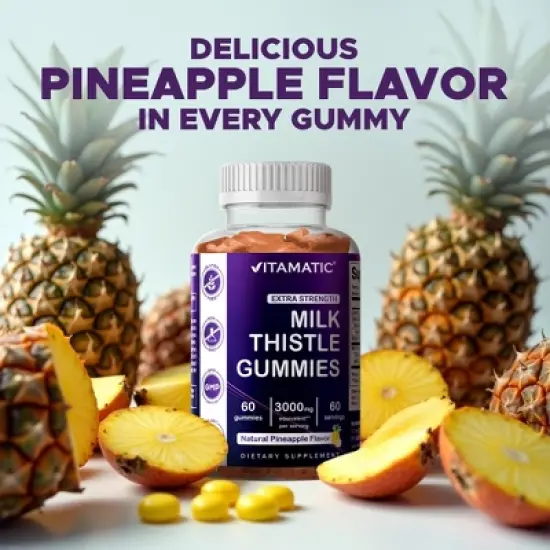Milk Thistle Gummies 3000mg - 60 Gummies image {5}