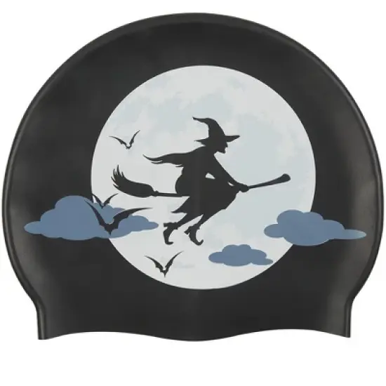 Sporti Witch Silicone Swim Cap image {1}
