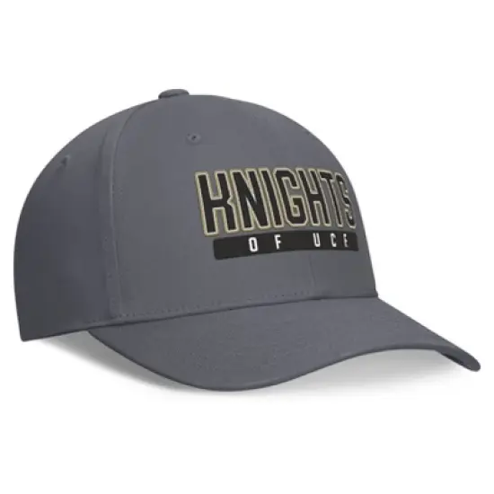 NCAA UCF Knights Cotton Twill Snapback Hat: Adjustable Solid Gray Mens Apparel image {2}