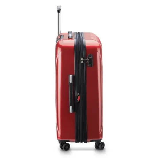 DELSEY Paris Aero Expandable Hardside Medium Checked Spinner Upright Suitcase - Red image {4}