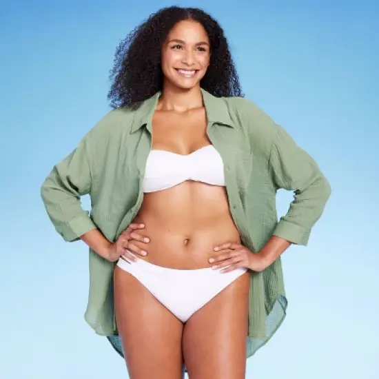 Women's Button-Up Cover Up Shirtdress - Kona Sol&trade; image {4}