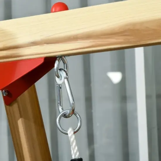 Dexmalle 4 in 1 Wooden Swing Set image {8}